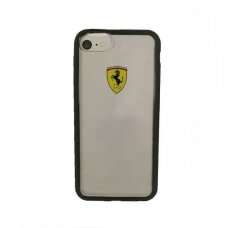 Originalus Ferrari dėklas  Hardcase FEHCRFP7BK iPhone 7/8 /SE 2020 / SE 2022 Permatomas/Juodas