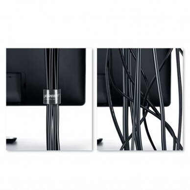 [Užsakomoji prekė] Organizator Cabluri Velcro 20mm x 5m - Ugreen (40356) - Juodos spalvos 4