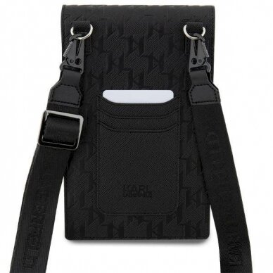 Orginalus dėklas Karl Lagerfeld Case KLWBSAKHPCK Handbag - Juodas Saffiano Monogram Choupette 4 Orginalus dėklas Karl Lagerfeld Case KLWBSAKHPCK Handbag - Juodas Saffiano Monogram Choupette 4