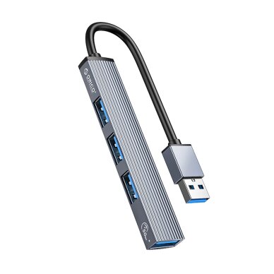 USB šakotuvas Orico AH-A13 Docking Station 1x USB-A 3.0 + 3x USB-A 2.0 – pilkas USB šakotuvas Orico AH-A13 Docking Station 1x USB-A 3.0 + 3x USB-A 2.0 – pilkas