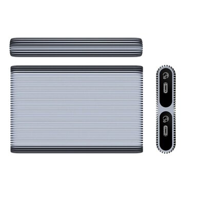 Diskų korpusas Orico AM2C3-2N dvigubas M.2 NVME USB-C 3.2 10Gb/s – pilkas 1
