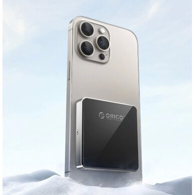 Diskų korpusas Orico AP30-G2 M.2 NVME magnetinis MagSafe USB-C 3.2 – juodas 2 Diskų korpusas Orico AP30-G2 M.2 NVME magnetinis MagSafe USB-C 3.2 – juodas 2