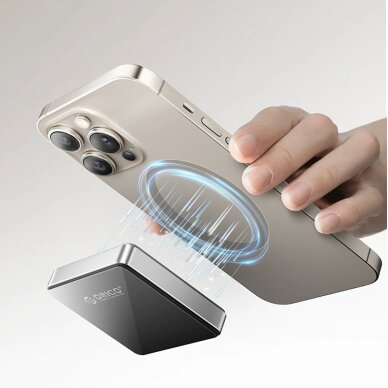 Diskų korpusas Orico AP30-G2 M.2 NVME magnetinis MagSafe USB-C 3.2 – juodas 3