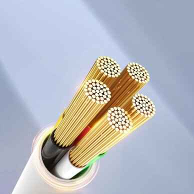 Įkrovimo kabelis Orico CDX 100W 5A Power Delivery USB-C – USB-C 1m – baltas 6 Įkrovimo kabelis Orico CDX 100W 5A Power Delivery USB-C – USB-C 1m – baltas 6