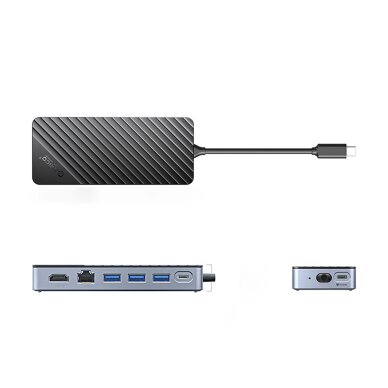 Dokavimo stotelė Orico OM28PR-G2 su M.2 disko lizdu + 1x USB-A 3.2 + 1x USB-C 3.2 + 2x USB-A 2.0 + HDMI + Ethernet – juoda 1 Dokavimo stotelė Orico OM28PR-G2 su M.2 disko lizdu + 1x USB-A 3.2 + 1x USB-C 3.2 + 2x USB-A 2.0 + HDMI + Ethernet – juoda 1