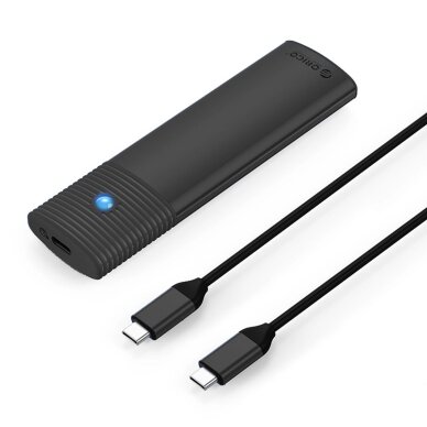 Diskų korpusas Orico PWM2-G2 M.2 NVME USB-C 10Gb/s – juodas