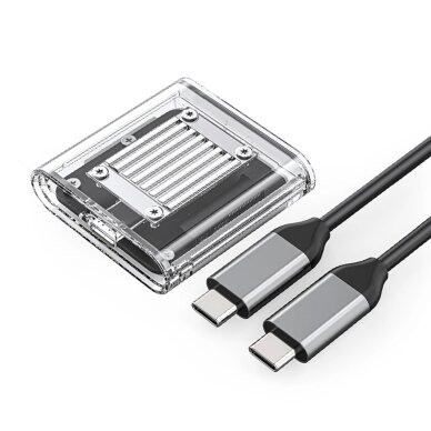 Diskų dėklas Orico TC20-M2-10G M.2 NVME USB-C 3.2 – permatomas Diskų dėklas Orico TC20-M2-10G M.2 NVME USB-C 3.2 – permatomas