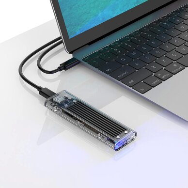 Diskų dėklas Orico TCM2-C3 M.2 NVME – USB-C 10Gb/s – juodas 2