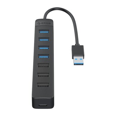 USB šakotuvas Orico TWU32-4A USB-A 3.0 / 4x USB-A 3.0 + 3x USB-A 2.0 + USB-C 5V/3A – juodas 1 USB šakotuvas Orico TWU32-4A USB-A 3.0 / 4x USB-A 3.0 + 3x USB-A 2.0 + USB-C 5V/3A – juodas 1