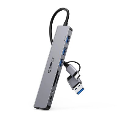 USB šakotuvas Orico YSA8-U3 Docking Station 3x USB-A 2.0 + 1x USB-A 3.0 + 1x USB-C 2.0 + 1x 3.5mm audio + 2x TF & SD – pilkas USB šakotuvas Orico YSA8-U3 Docking Station 3x USB-A 2.0 + 1x USB-A 3.0 + 1x USB-C 2.0 + 1x 3.5mm audio + 2x TF & SD – pilkas