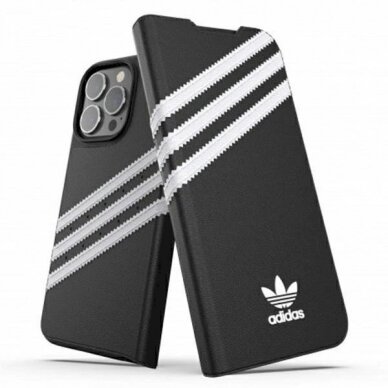Originalus Adidas dėklas OR Booklet Case PU iPhone 13 Pro / 13 6,1" Juodas Baltas 47112 Originalus Adidas dėklas OR Booklet Case PU iPhone 13 Pro / 13 6,1" Juodas Baltas 47112