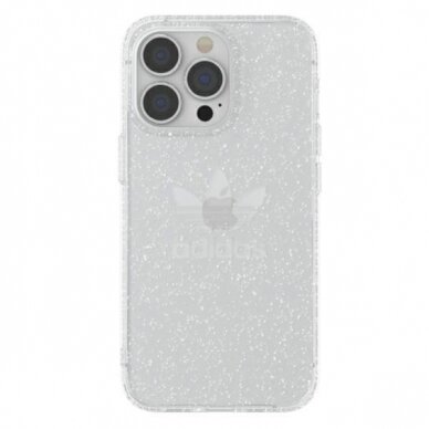 Originalus Adidas dėklas OR Protective iPhone 13 Pro / 13 6,1" Clear Case Glitter Permatomas 47120 2