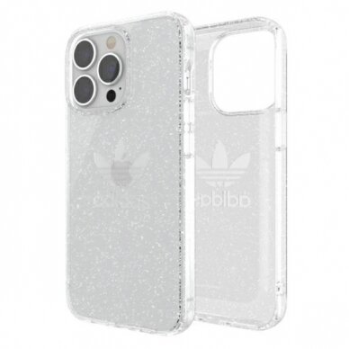 Originalus Adidas dėklas OR Protective iPhone 13 Pro / 13 6,1" Clear Case Glitter Permatomas 47120 5