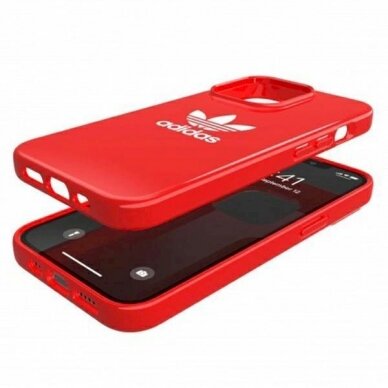 Originalus Adidas dėklas OR SnapCase Trefoil iPhone 13 Pro / 13 6.1  raudonas 5