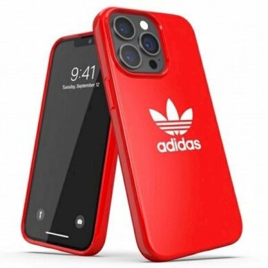 Originalus Adidas dėklas OR SnapCase Trefoil iPhone 13 Pro / 13 6.1  raudonas