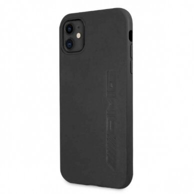 Originalus AMG dėklas AMHCN61DOLBK iPhone 11 6,1"  Juodas hardcase Leather Hot Stamped 1