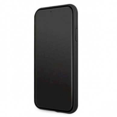 Originalus AMG dėklas AMHCN61DOLBK iPhone 11 6,1"  Juodas hardcase Leather Hot Stamped 4