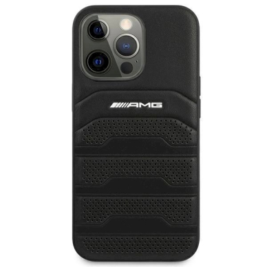 Originalus AMG dėklas AMHCP14LGSEBK iPhone 14 Pro 6.1 Juodas hardcase Leather Debossed Lines 2 Originalus AMG dėklas AMHCP14LGSEBK iPhone 14 Pro 6.1 Juodas hardcase Leather Debossed Lines 2