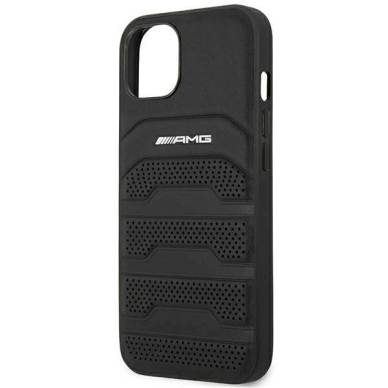 Originalus AMG dėklas AMHCP14MGSEBK iPhone 14 Plus 6,7 Juodas hardcase Leather Debossed Lines 5 Originalus AMG dėklas AMHCP14MGSEBK iPhone 14 Plus 6,7 Juodas hardcase Leather Debossed Lines 5