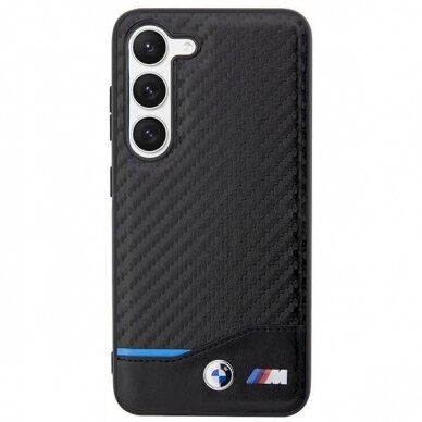 Originalus BMW dėklas BMHCS23M22NBCK S23+ S916 Juodas Leather Carbon 2 Originalus BMW dėklas BMHCS23M22NBCK S23+ S916 Juodas Leather Carbon 2