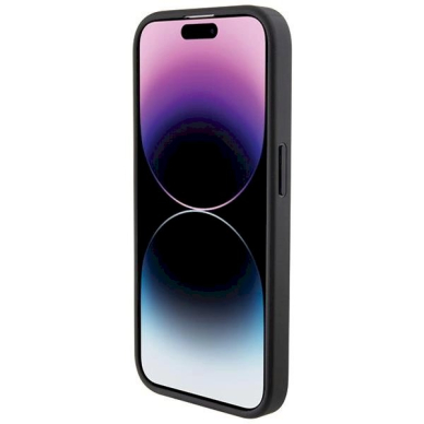 Originalus BMW dėklas Grip Stand Smooth & Perforated iPhone 15 Pro - Juodas 5 Originalus BMW dėklas Grip Stand Smooth & Perforated iPhone 15 Pro - Juodas 5