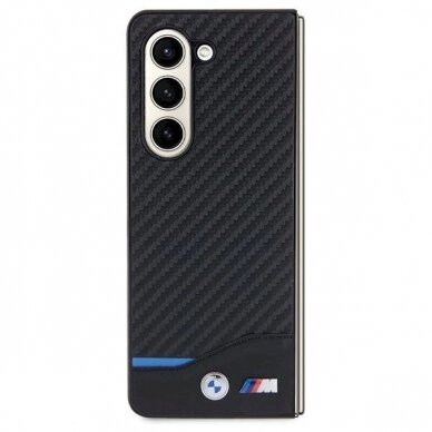 Originalus BMW dėklas Leather Carbon Samsung Galaxy Z Fold 5 - Juodas Originalus BMW dėklas Leather Carbon Samsung Galaxy Z Fold 5 - Juodas