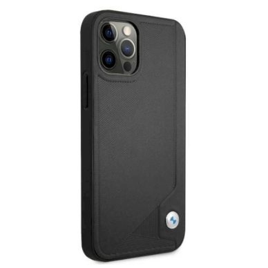 Originalus dėklas BMW BMHCP12MRCDPK iPhone 12/12 Pro 6,1" Juodas hardcase Leather Deboss 3 Originalus dėklas BMW BMHCP12MRCDPK iPhone 12/12 Pro 6,1" Juodas hardcase Leather Deboss 3