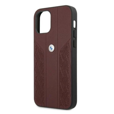 Originalus dėklas BMW BMHCP12MRSPPR iPhone 12/12 Pro 6,1" Raudonas hardcase Leather Curve Perforate 5 Originalus dėklas BMW BMHCP12MRSPPR iPhone 12/12 Pro 6,1" Raudonas hardcase Leather Curve Perforate 5