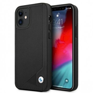 Originalus dėklas BMW BMHCP12SRCDPK iPhone 12 mini 5,4" Juodas hardcase Leather Deboss Originalus dėklas BMW BMHCP12SRCDPK iPhone 12 mini 5,4" Juodas hardcase Leather Deboss