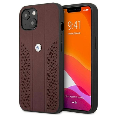 Originalus dėklas BMW BMHCP13MRSPPR iPhone 13 6,1" Raudonas hardcase Leather Curve Perforate Originalus dėklas BMW BMHCP13MRSPPR iPhone 13 6,1" Raudonas hardcase Leather Curve Perforate