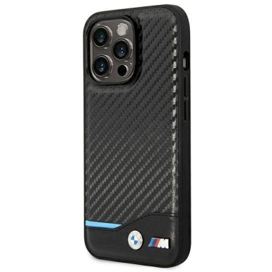 Originalus dėklas BMW BMHCP14L22NBCK iPhone 14 Pro 6.1 Juodas Leather Carbon 1 Originalus dėklas BMW BMHCP14L22NBCK iPhone 14 Pro 6.1 Juodas Leather Carbon 1