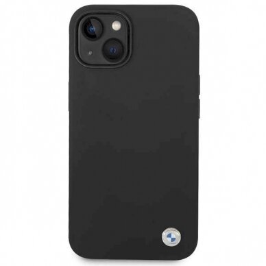 Originalus dėklas BMW BMHCP14SSILBK iPhone 14 6,1" Juodas Silicone Metal Logo 2 Originalus dėklas BMW BMHCP14SSILBK iPhone 14 6,1" Juodas Silicone Metal Logo 2