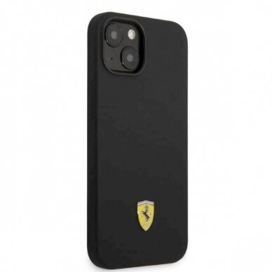 Originalus dėklas Ferrari FEHMSIP14MBK iPhone 14 Plus 6.7  Juodas hardcase Silicone Metal Logo Magsafe 3 Originalus dėklas Ferrari FEHMSIP14MBK iPhone 14 Plus 6.7  Juodas hardcase Silicone Metal Logo Magsafe 3