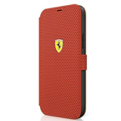 Originalus dėklas Ferrari FESPEFLBKP12SRE iPhone 12 mini 5.4 Raudonas book On Track Perforated 1 Originalus dėklas Ferrari FESPEFLBKP12SRE iPhone 12 mini 5.4 Raudonas book On Track Perforated 1
