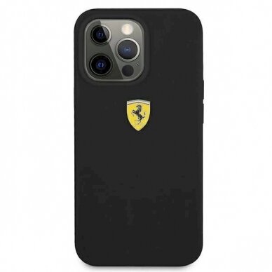 Originalus dėklas Ferrari FESSIHCP13LBK iPhone 13 Pro / 13 6.1 Juodas hardcase Silicone 2 Originalus dėklas Ferrari FESSIHCP13LBK iPhone 13 Pro / 13 6.1 Juodas hardcase Silicone 2