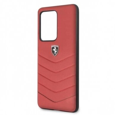 Originalus dėklas Ferrari Hardcase FEHQUHCS69RE S20 Ultra G988 Raudonas Heritage 1