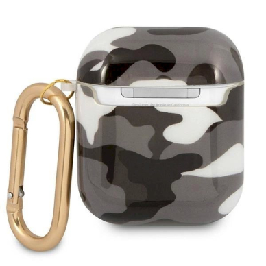 Originalus dėklas Guess GUA2UCAMG AirPods cover Juodas Camo Collection 2 Originalus dėklas Guess GUA2UCAMG AirPods cover Juodas Camo Collection 2