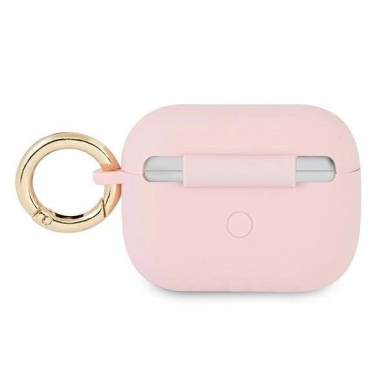 Originalus dėklas Guess GUAPSSSI AirPods Pro cover rožinis/rožinis Silicone Vintage Script 1