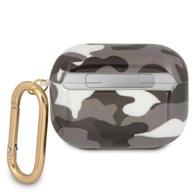 Originalus dėklas Guess GUAPUCAMG AirPods Pro cover Juodas Camo Collection 1 Originalus dėklas Guess GUAPUCAMG AirPods Pro cover Juodas Camo Collection 1