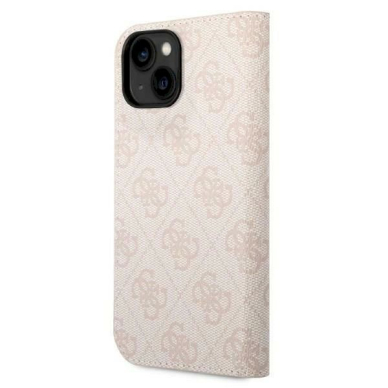 Originalus dėklas Guess GUBKP14MHG4SHP iPhone 14 Plus 6.7 rožinis / rožinis book 4G Vintage Gold Logo 1