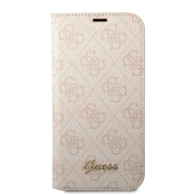 Originalus dėklas Guess GUBKP14MHG4SHP iPhone 14 Plus 6.7 rožinis / rožinis book 4G Vintage Gold Logo 2