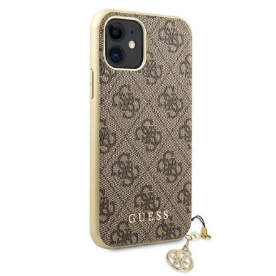 Originalus dėklas Guess GUHCN61GF4GBR iPhone 11 6.1 / Xr Rudas/Rudas hard case 4G Charms Collection 2 Originalus dėklas Guess GUHCN61GF4GBR iPhone 11 6.1 / Xr Rudas/Rudas hard case 4G Charms Collection 2