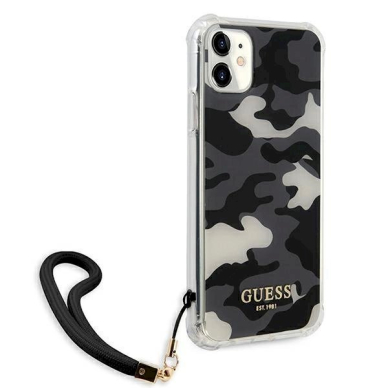 Originalus dėklas Guess GUHCN61KSARBK iPhone 11 6.1 / Xr Juodas hardcase Camo Collection 3 Originalus dėklas Guess GUHCN61KSARBK iPhone 11 6.1 / Xr Juodas hardcase Camo Collection 3