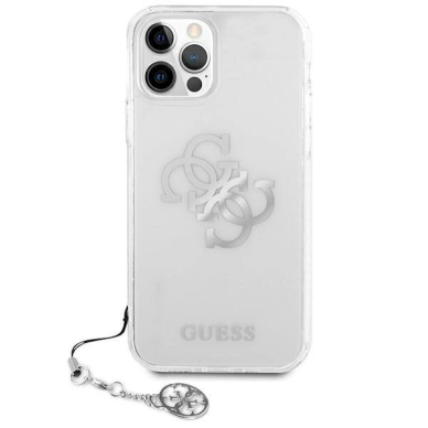 Originalus dėklas Guess GUHCP12LKS4GSI iPhone 12 Pro Max 6.7 Permatomas hardcase 4G Silver Charms Collection 2 Originalus dėklas Guess GUHCP12LKS4GSI iPhone 12 Pro Max 6.7 Permatomas hardcase 4G Silver Charms Collection 2