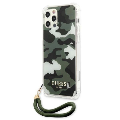 Originalus dėklas Guess GUHCP12LKSARKA iPhone 12 Pro Max 6.7 žalias/khaki hardcase Camo Collection 1 Originalus dėklas Guess GUHCP12LKSARKA iPhone 12 Pro Max 6.7 žalias/khaki hardcase Camo Collection 1