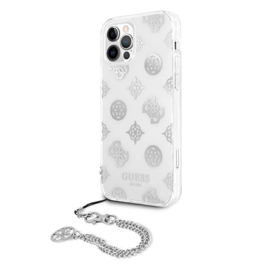 Originalus dėklas Guess GUHCP12LKSPESI iPhone 12 Pro Max 6.7 Sidabrinis hardcase Peony Chain Collection 1 Originalus dėklas Guess GUHCP12LKSPESI iPhone 12 Pro Max 6.7 Sidabrinis hardcase Peony Chain Collection 1