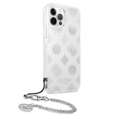 Originalus dėklas Guess GUHCP12LKSPESI iPhone 12 Pro Max 6.7 Sidabrinis hardcase Peony Chain Collection 3 Originalus dėklas Guess GUHCP12LKSPESI iPhone 12 Pro Max 6.7 Sidabrinis hardcase Peony Chain Collection 3