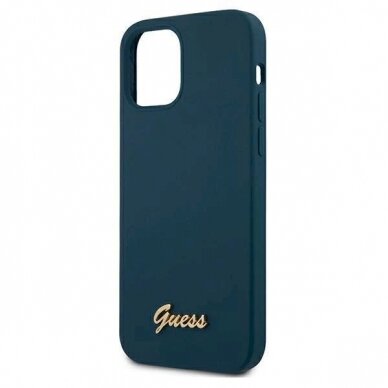 Originalus dėklas Guess GUHCP12LLSLMGBL iPhone 12 Pro Max 6.7 Mėlynas/Mėlynas hardcase Metal Logo Script 5 Originalus dėklas Guess GUHCP12LLSLMGBL iPhone 12 Pro Max 6.7 Mėlynas/Mėlynas hardcase Metal Logo Script 5