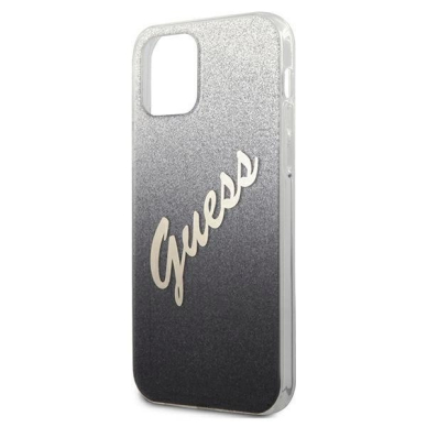 Originalus dėklas Guess GUHCP12LPCUGLSBK iPhone 12 Pro Max 6.7 Juodas hardcase Glitter Gradient Script 5 Originalus dėklas Guess GUHCP12LPCUGLSBK iPhone 12 Pro Max 6.7 Juodas hardcase Glitter Gradient Script 5