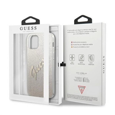 Originalus dėklas Guess GUHCP12LPCUGLSGO iPhone 12 Pro Max 6.7  gold/gold hardcase Glitter Gradient Script 7 Originalus dėklas Guess GUHCP12LPCUGLSGO iPhone 12 Pro Max 6.7  gold/gold hardcase Glitter Gradient Script 7
